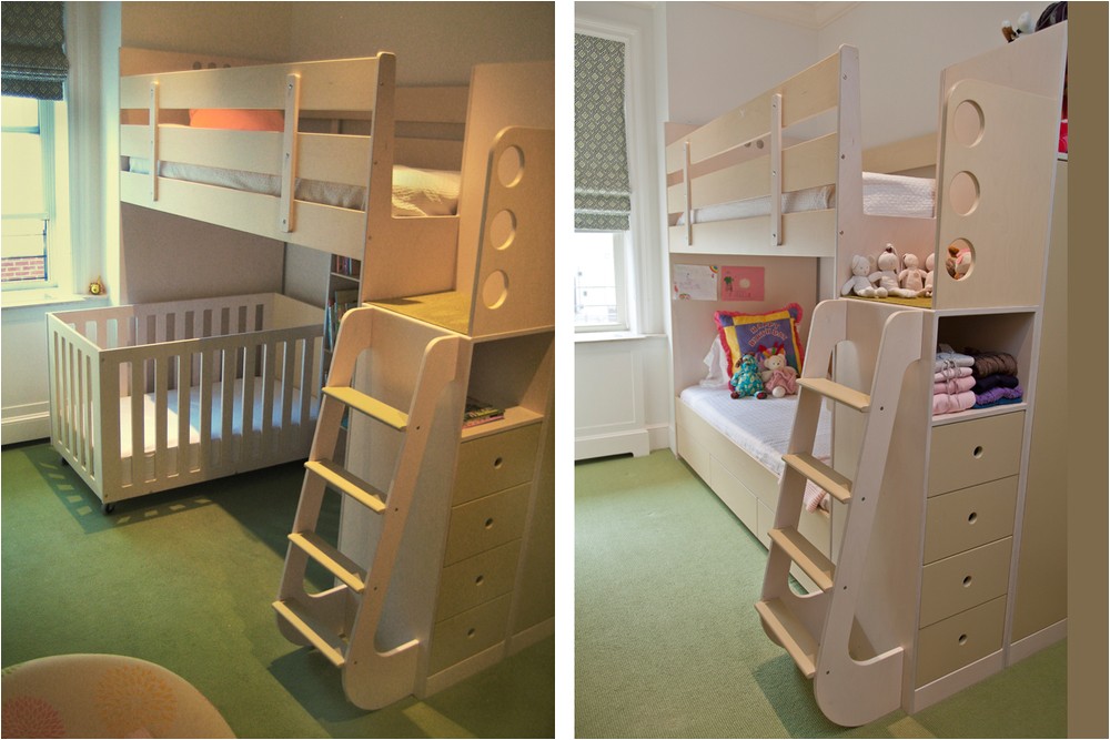 Loft Bed with Room for Crib Underneath Celia and Tamsen Casa Kids