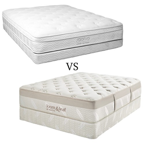 saatva vs loom and leaf which heavyweight mattress is best