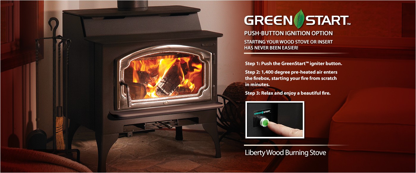 liberty wood burning stove with greenstart ignition