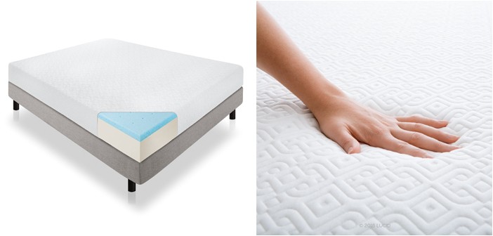 lucid 10 inch plush memory foam mattress review from lucid mattress vs temp...