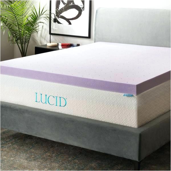 lucid mattress protector 2 4 inch lavender infused memory foam topper twin full queen linenspa vs