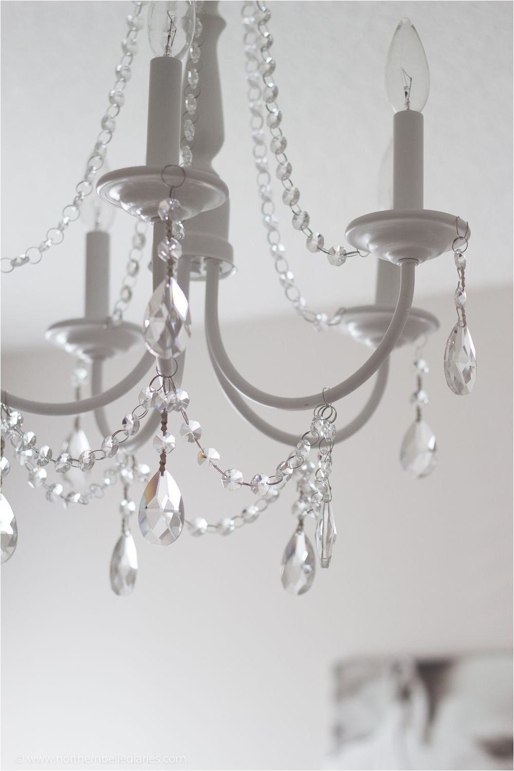 diy crystal chandelier