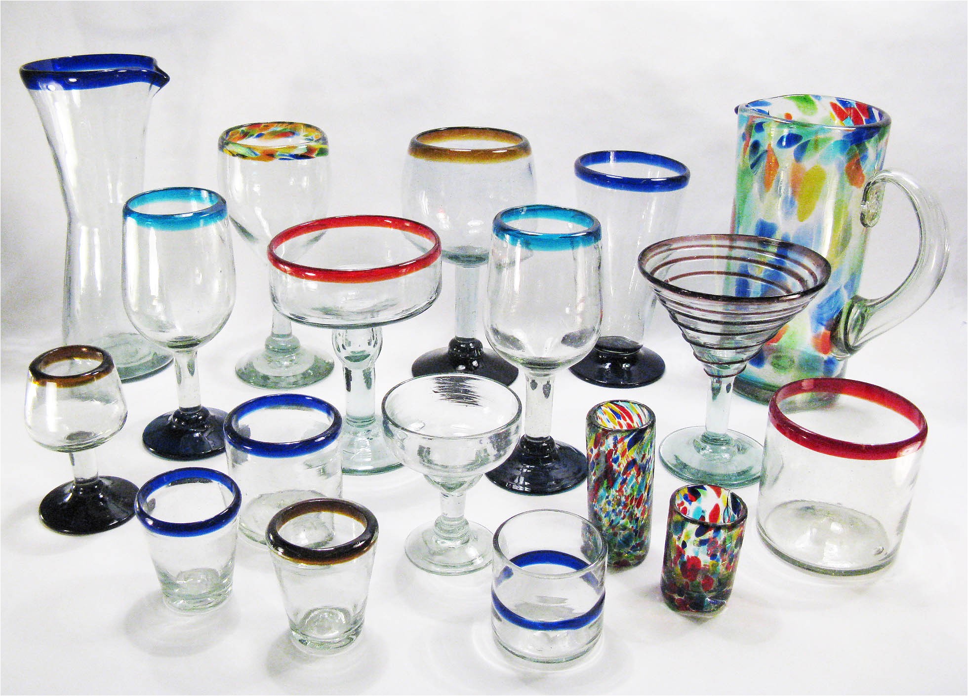 Mexican Hand Blown Drinking Glasses Drinking Glasses Mexican Hand Blown Glass for Your Bar