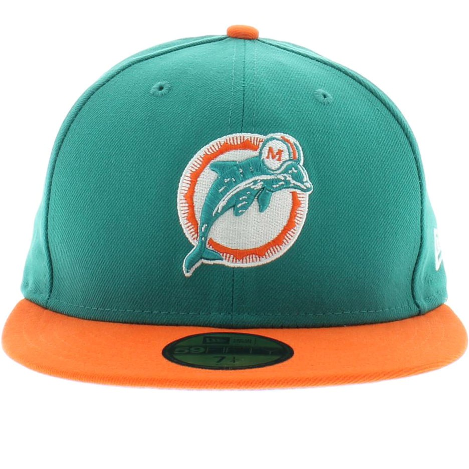 Miami Dolphins Official Colors Miami Dolphins Historic Basic 59fifty Craniumfitteds Com