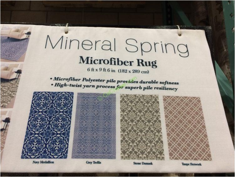 mineral springs microfiber area rug 6 x 96