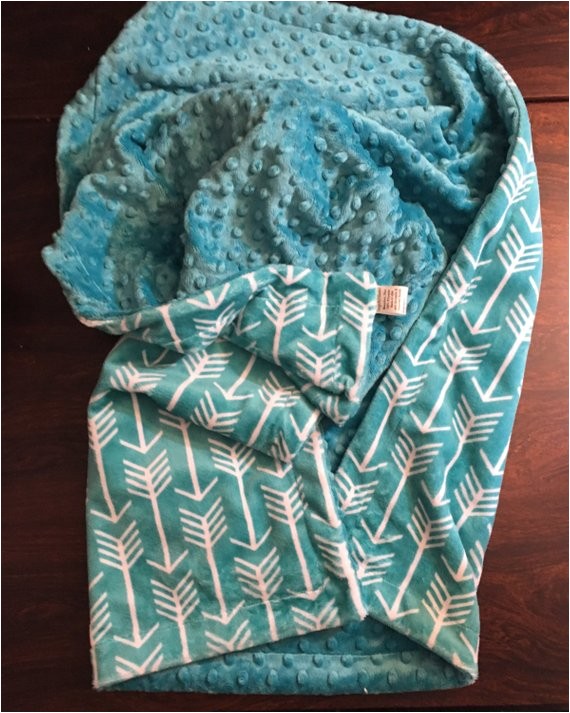 Minky Blanket for Adults Minky Adult Blanket Arrow Blanket Personalized Blanketadult
