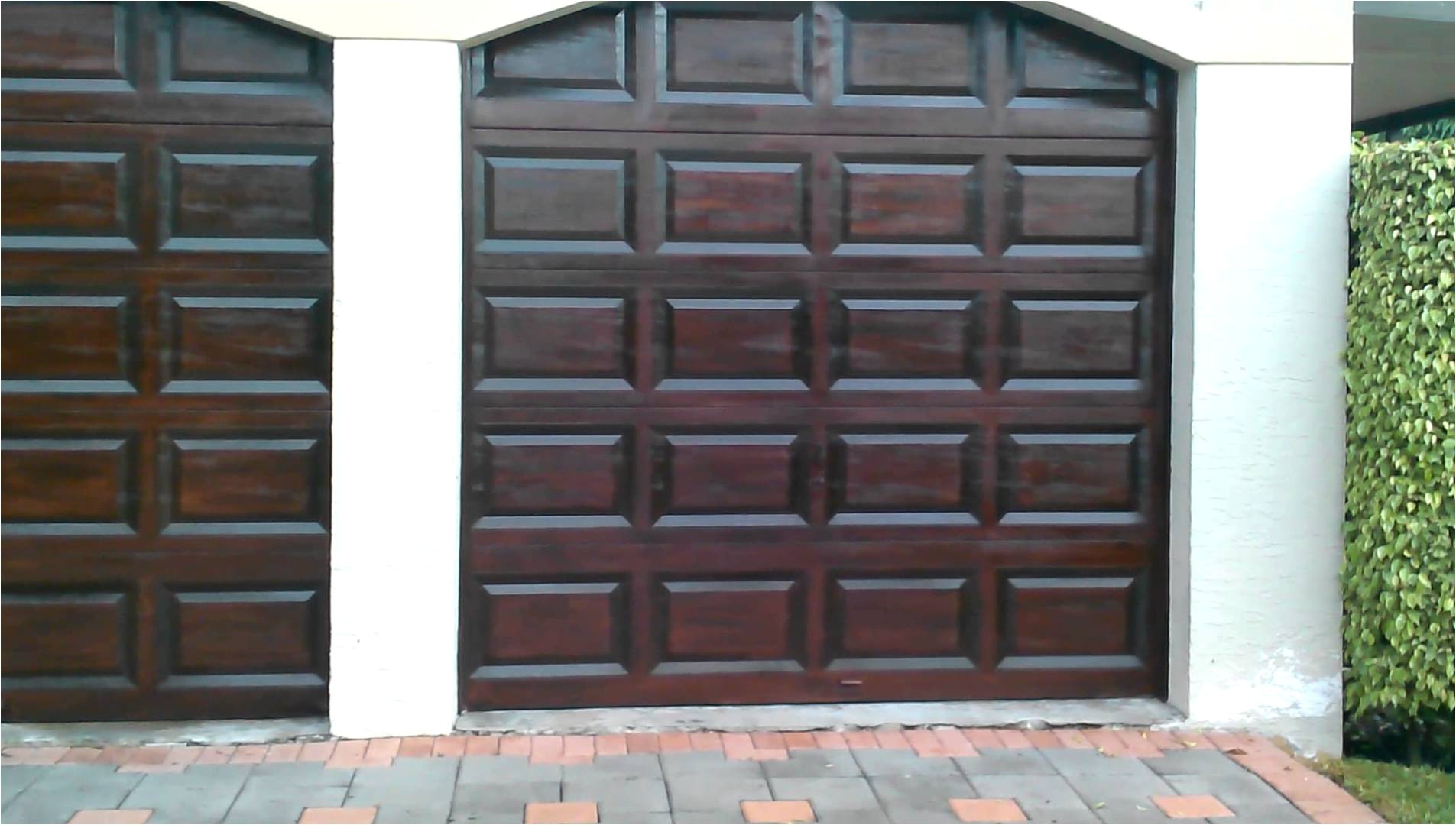 awesome garage door finish with java gel stain for exterior design ideas