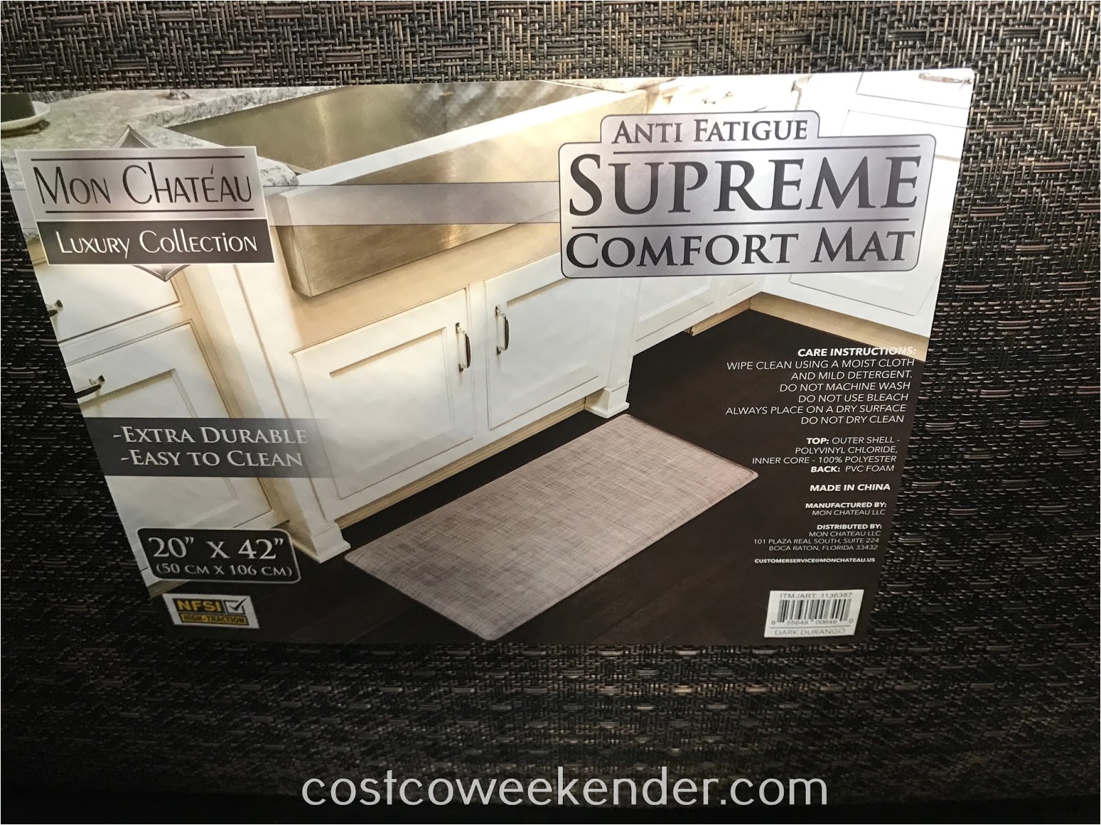 Mon Chateau Anti Fatigue Mat 20×42 May 2017 Costco Weekender