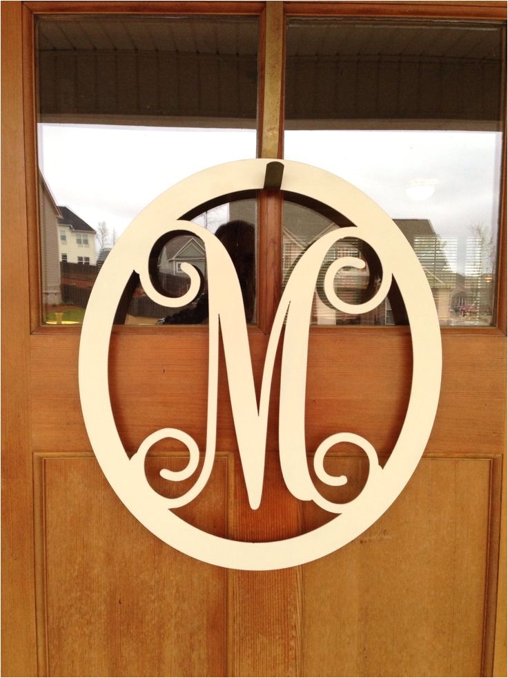 metal monogram letters for front door