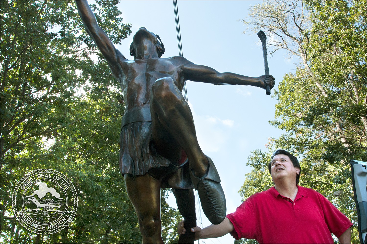 muscogee creek nation native american nations recognized with commemorative statue