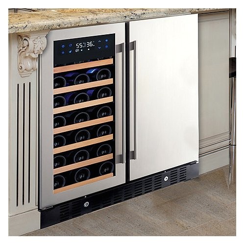 nfinity pro 24 bottle beverage zone wine refrigerator 236 02 40 02 wine1988