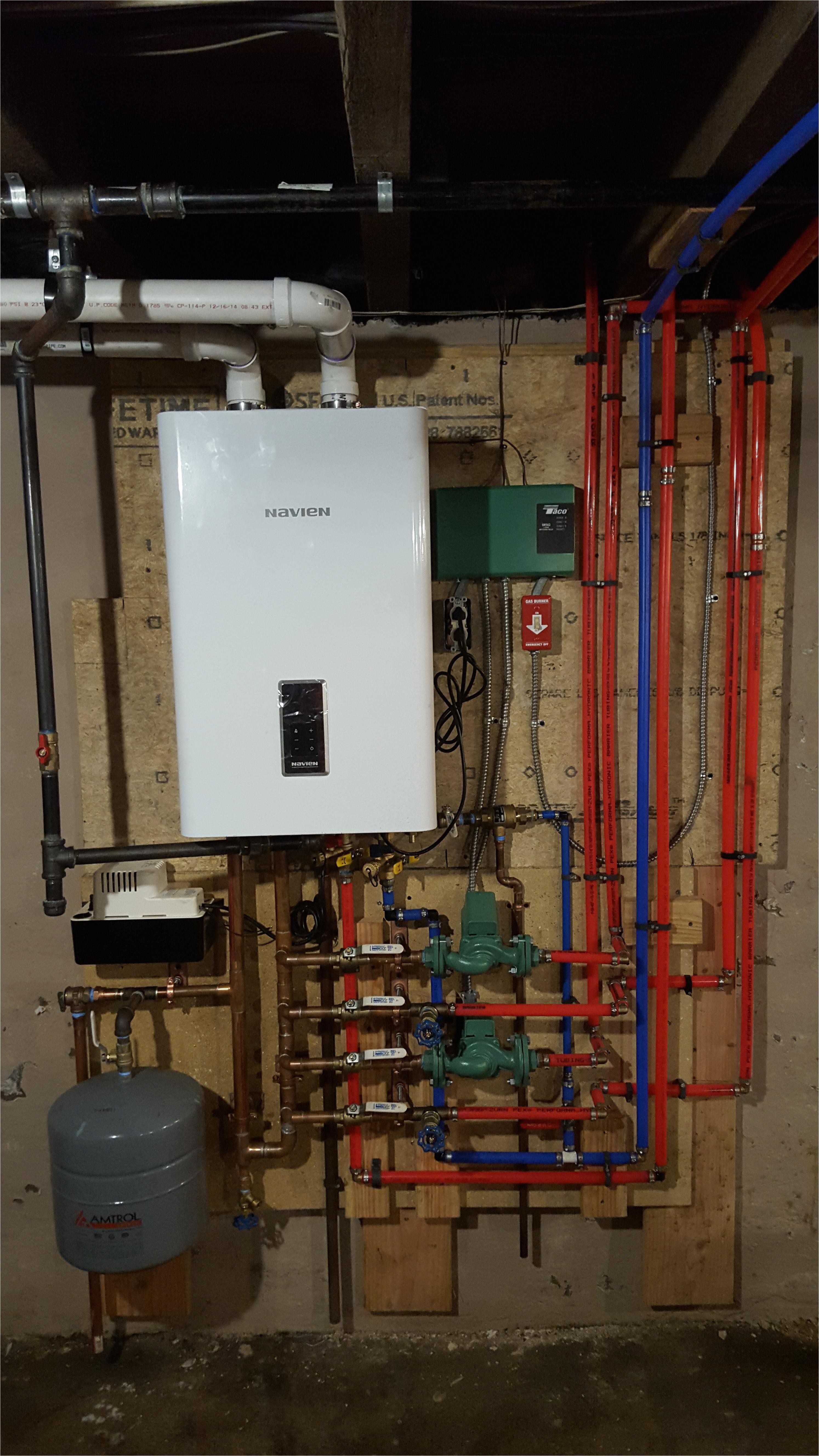 navien combi boilerwater heater i installed