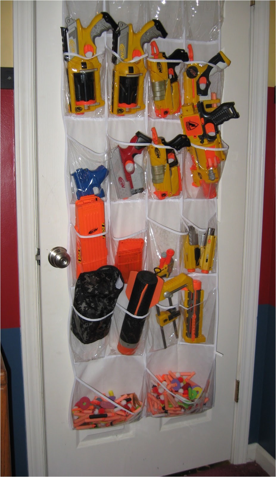 Nerf Gun Storage Ideas Moore Magnets Shoe Racks as toy Storage