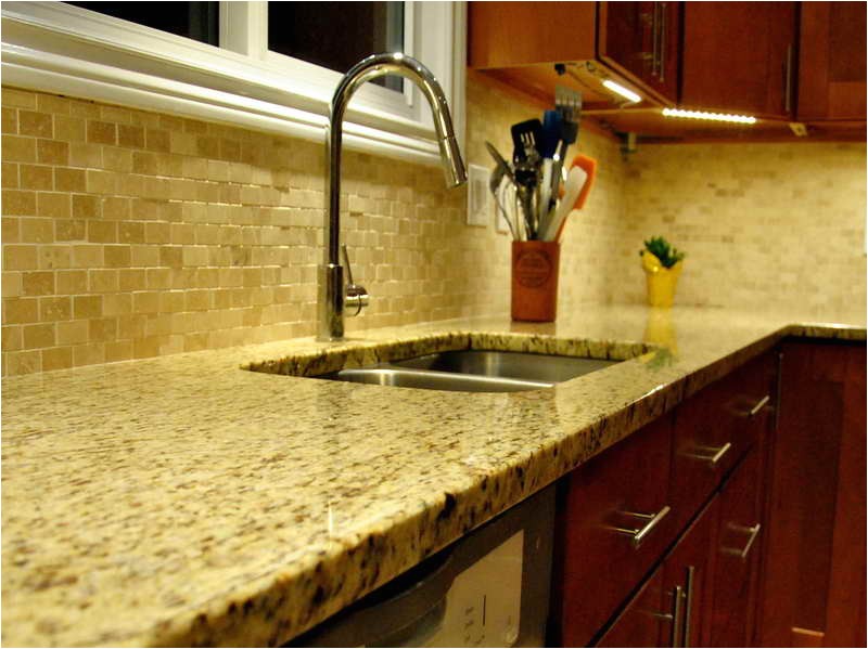 New Venetian Gold Granite and Tile Backsplash New Venetian Gold Granite for the Kitchen Backsplash Ideas