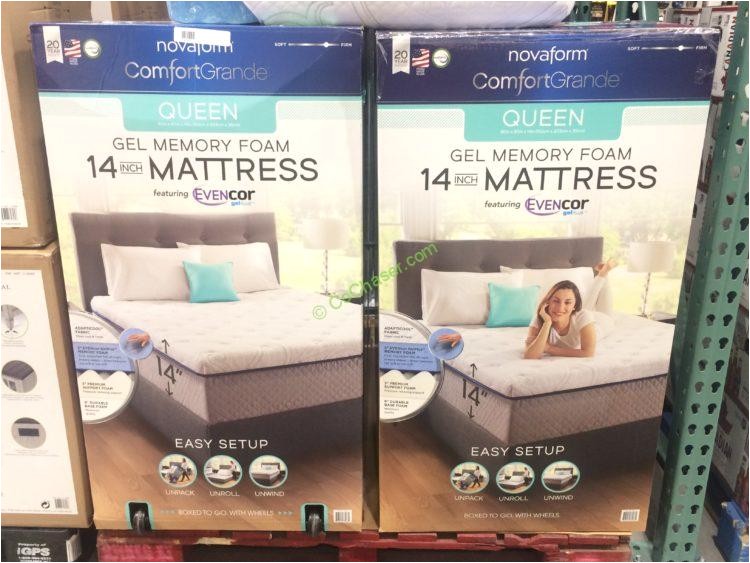 novaform comfort grande with evencor queen mattress