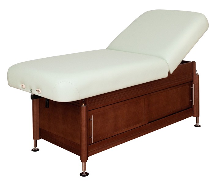 oakworks clinician stationary massage table with manual hydraulic