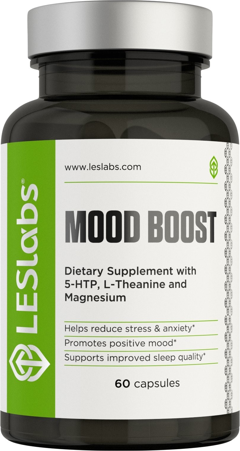 les labs mood boost natural supplement for stress and anxiety relief positive mood