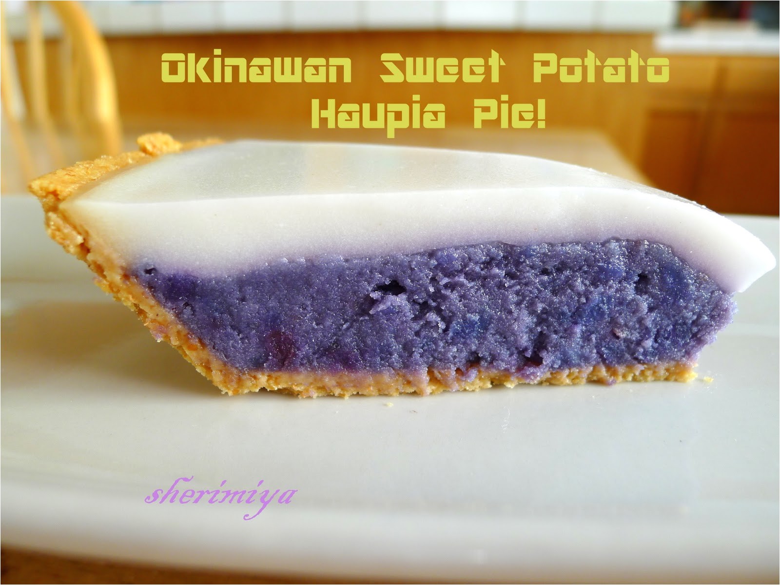 okinawan sweet potato haupia pie