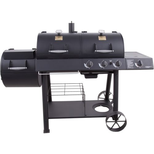 oklahoma joes longhorn combo grill and smoker