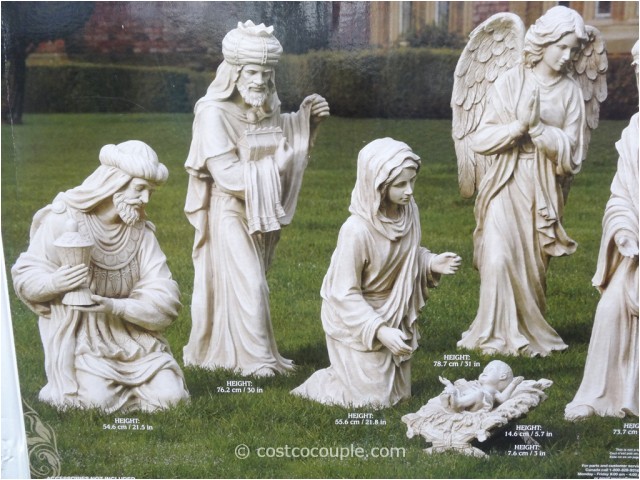 Outdoor Nativity Sets Costco 9 Piece Outdoor Nativity Set