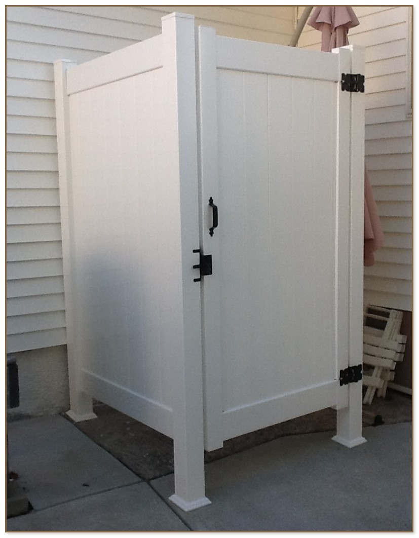 Outdoor Shower Enclosure Kits Vinyl Vinyl Outdoor Shower Enclosure Kits