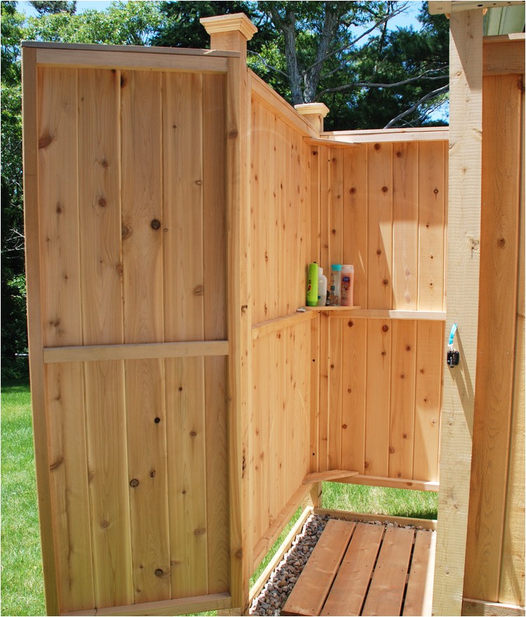 Outside Shower Enclosure Kits Outdoor Shower Enclosure Cedar Showers