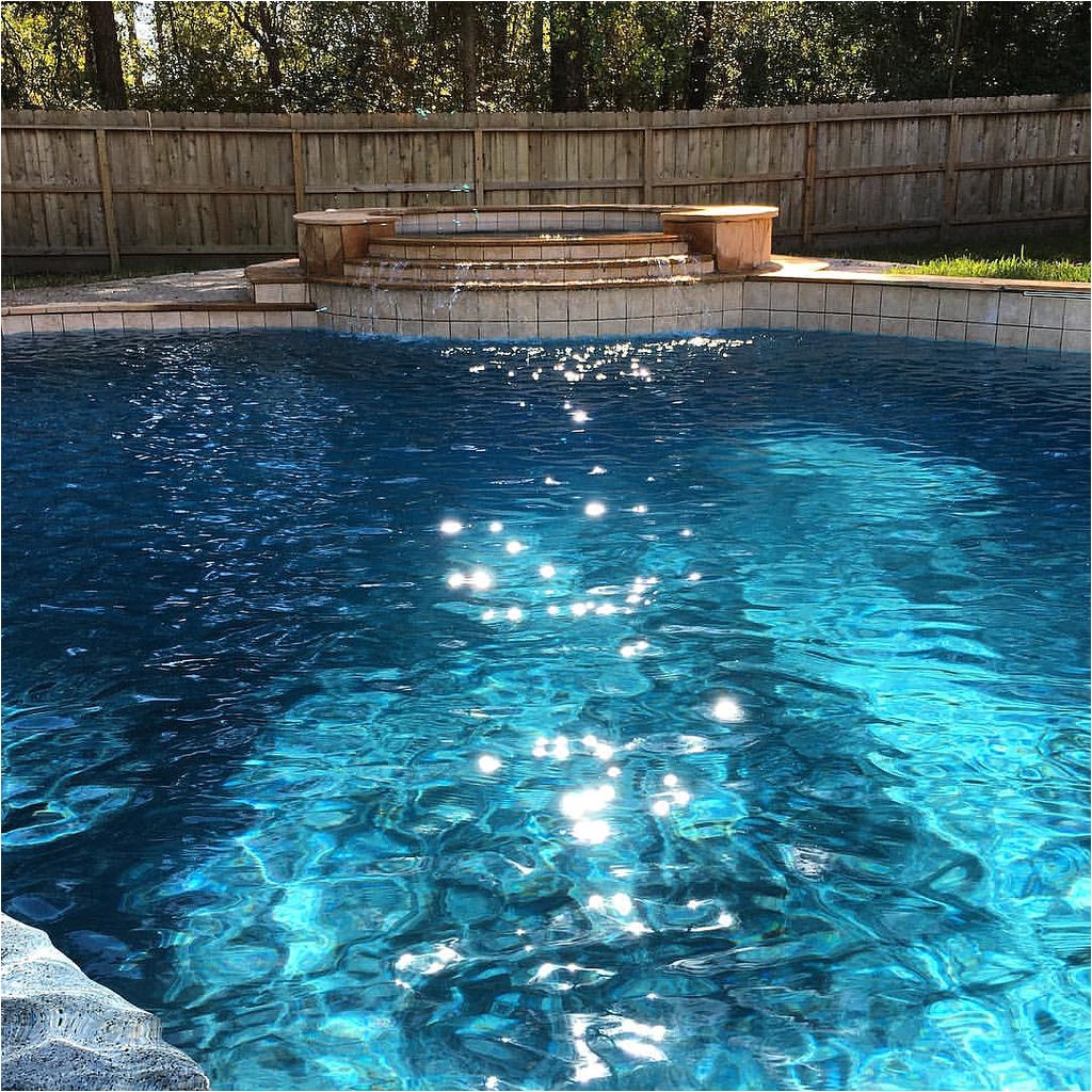 coldrick remodel blue surf pebble sheen beadblast poolremodel woodlandspoolbuilder thewoodlandstx