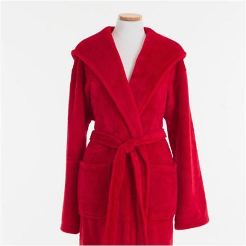 Pine Cone Hill Robes Pine Cone Hill Selke Fleece Red Hooded Robe Ships Free