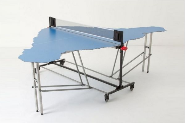 Ping Pong Table Shaped Like Easter island Ping Pong Table Shaped Like Easter island Neatorama