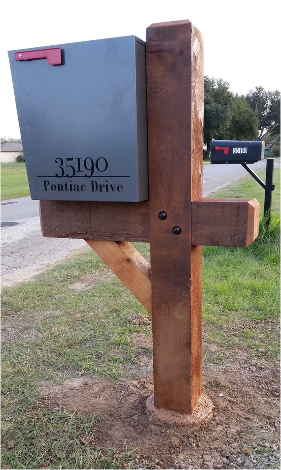 6x6 cedar mailbox post