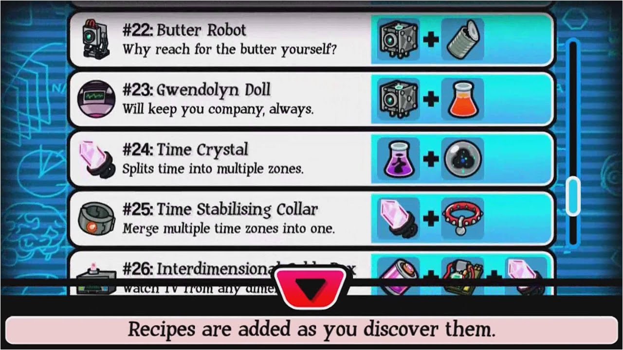 pocket morty all crafting recipes