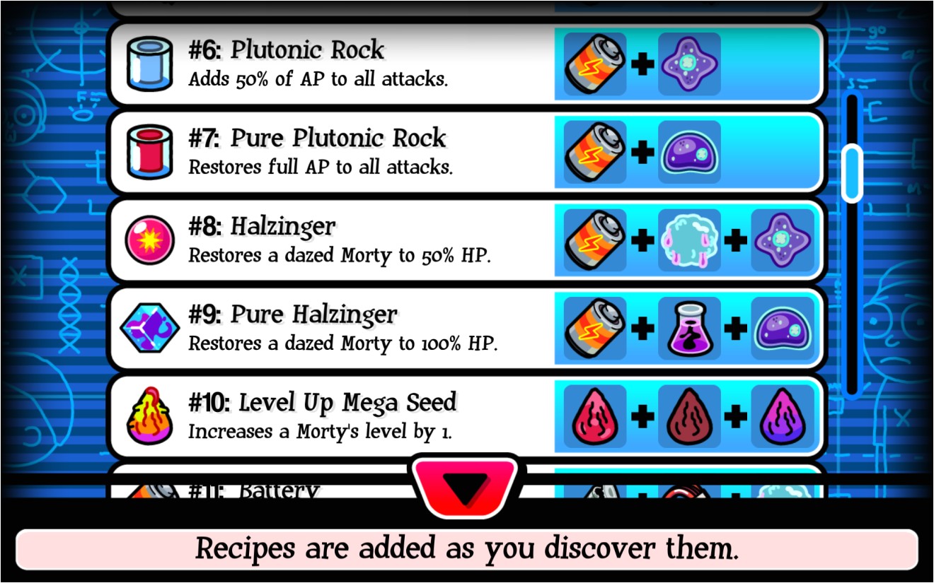 pocket mortys recipe and mortydeck guide