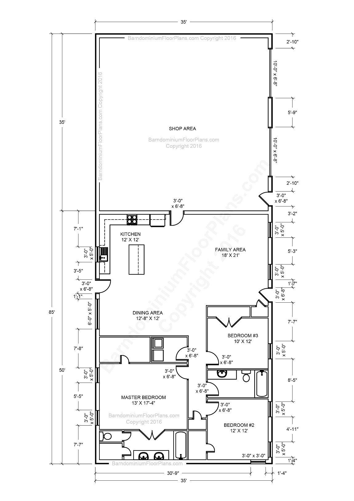 Pole Barn Floor Plans with Living Quarters AdinaPorter