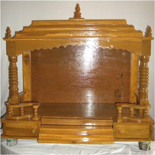 cp wooden gallery type mandir 30 x 14 open pr 21860