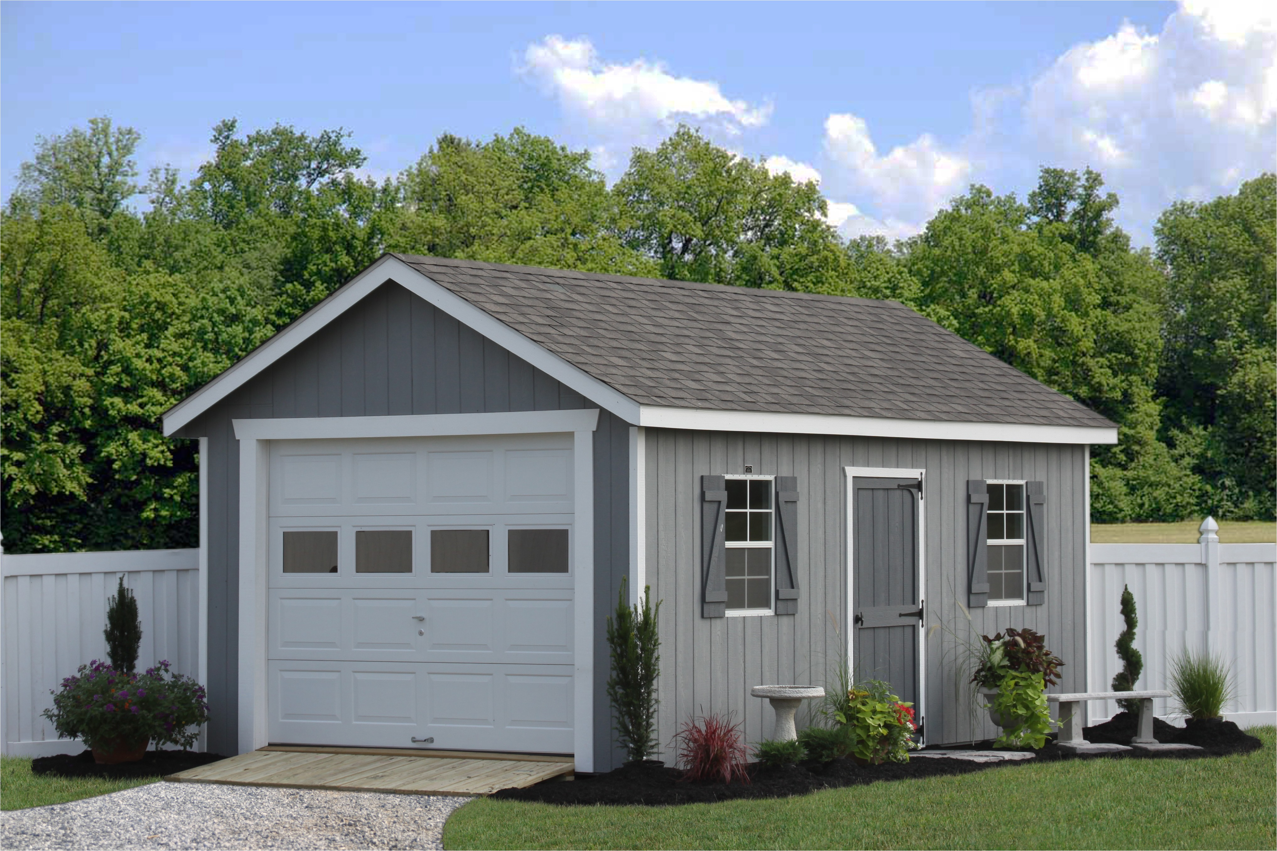 Prefab Single Car Garage Prefab Garage Packages From Sheds Unlimited In Lancaster