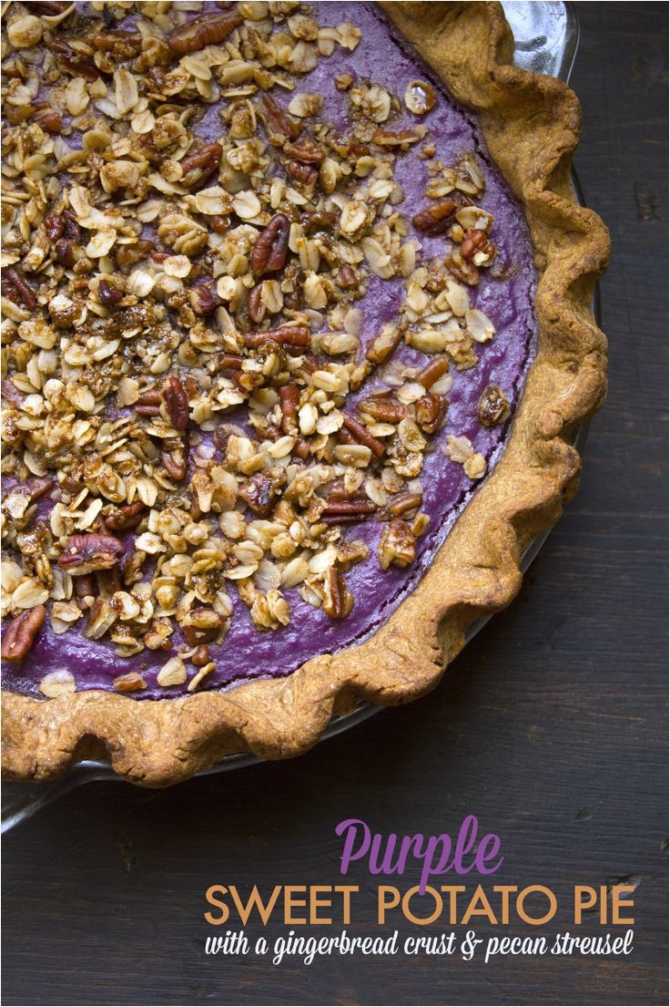 Purple Sweet Potato Pie with Gingerbread Crust 8 Best Purple Sweet Potato Pie Images On Pinterest Purple Sweet