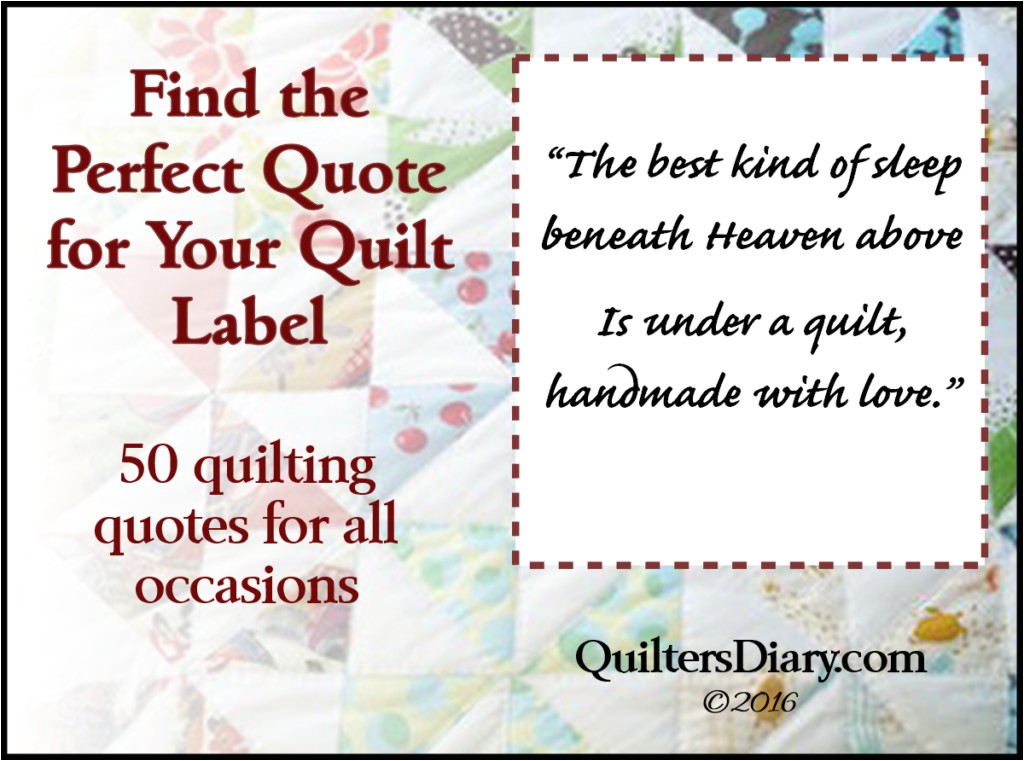 quilt label sayings and quotes for all occasions