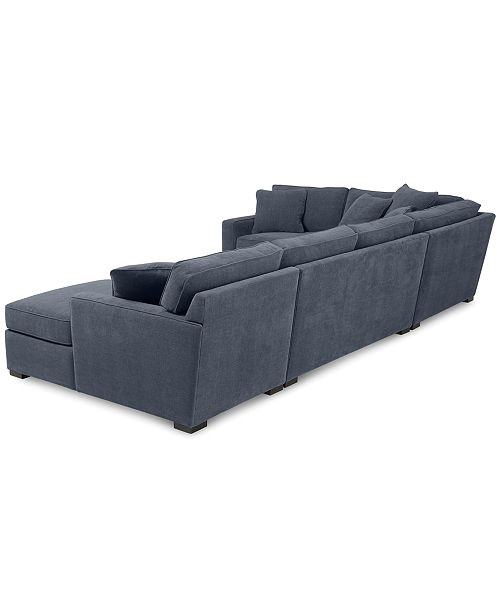 radley 4 piece fabric chaise sectional sofa custom colors id 1486373
