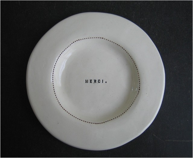 wide rim wafer plate merci by rae dunn modern dinner plates