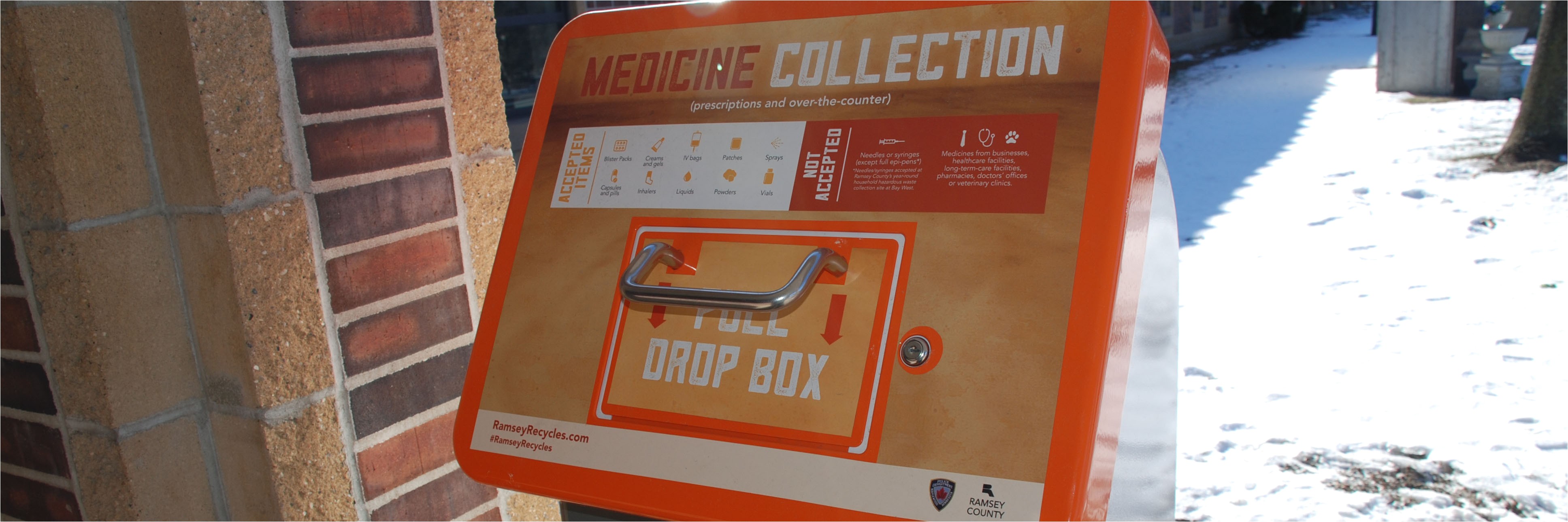 medicine collection drop box