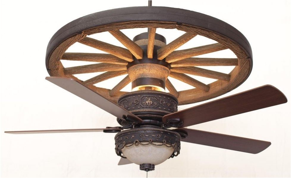 Rustic Wagon Wheel Ceiling Fan Copper Canyon Cheyenne Wagon Wheel Ceiling Fan