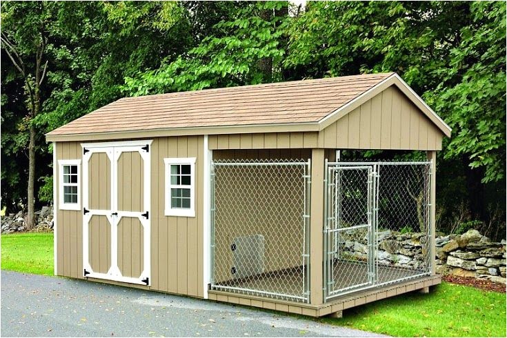 Shed Dog House Combo Sheds Boxes and Dog Kennels On Pinterest