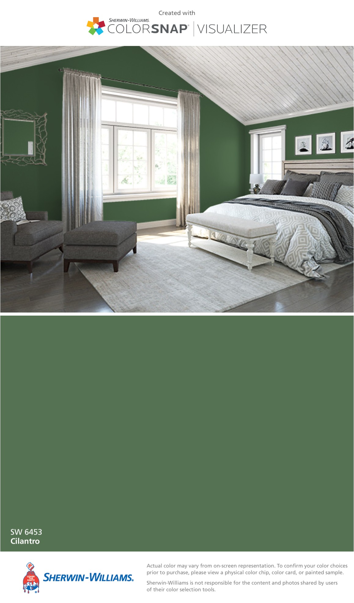 i found this color with colorsnapa visualizer for iphone by sherwin williams cilantro sw 6453