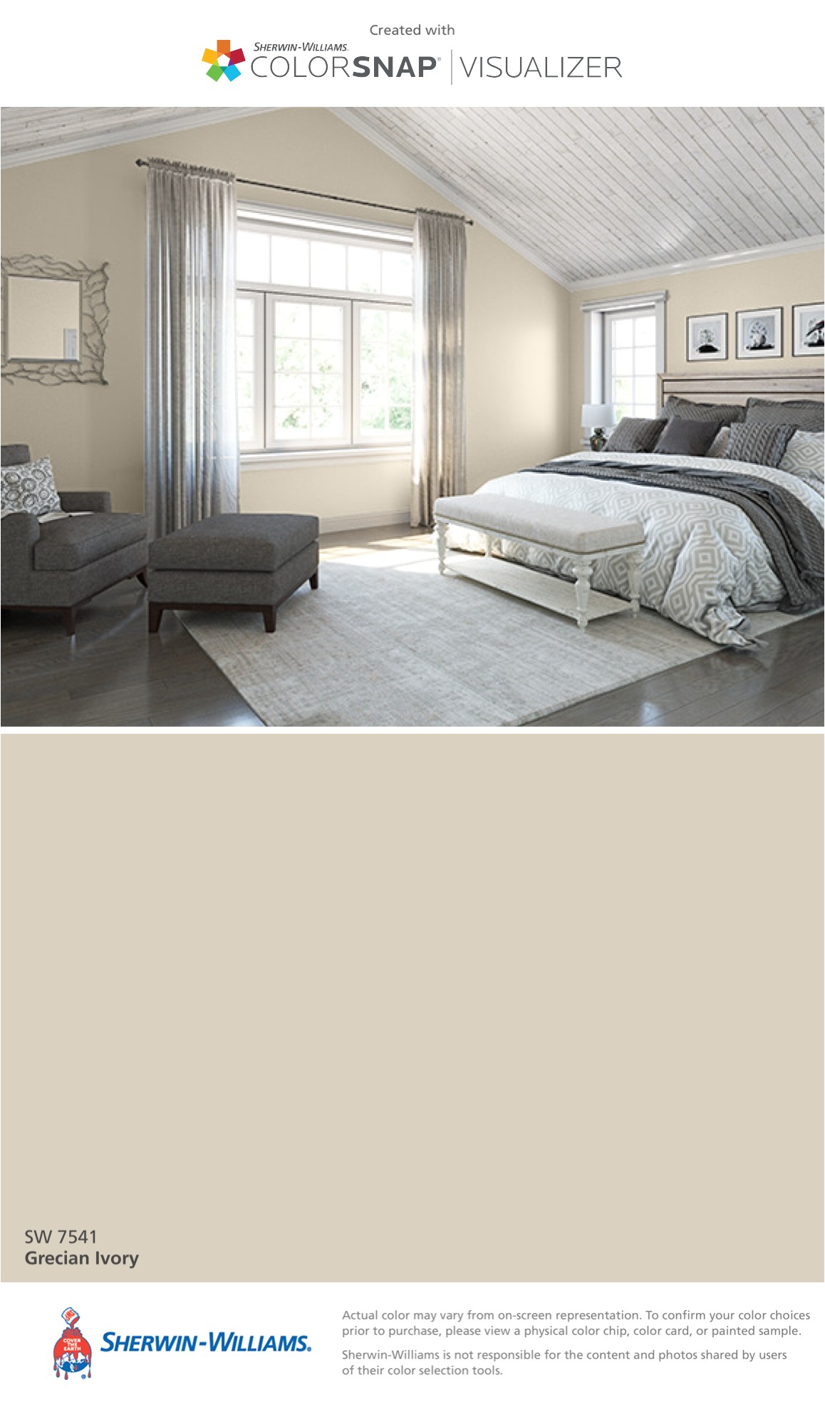 i found this color with colorsnapa visualizer for iphone by sherwin williams grecian ivory sw 7541