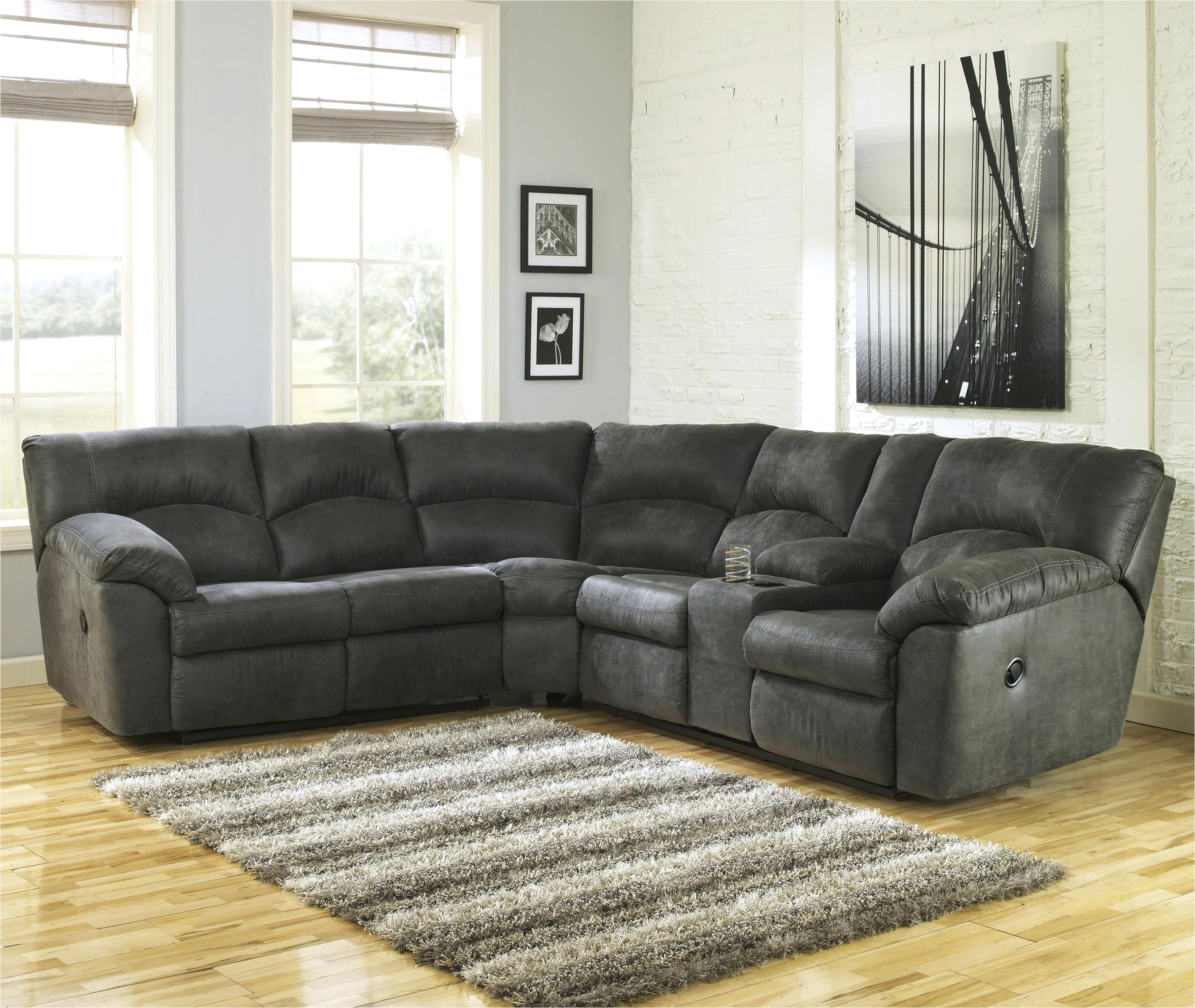 signature design by ashley sectional furniture right facing 3 piece sectional in charcoal signature design by ashley ayers living room sectional reviews