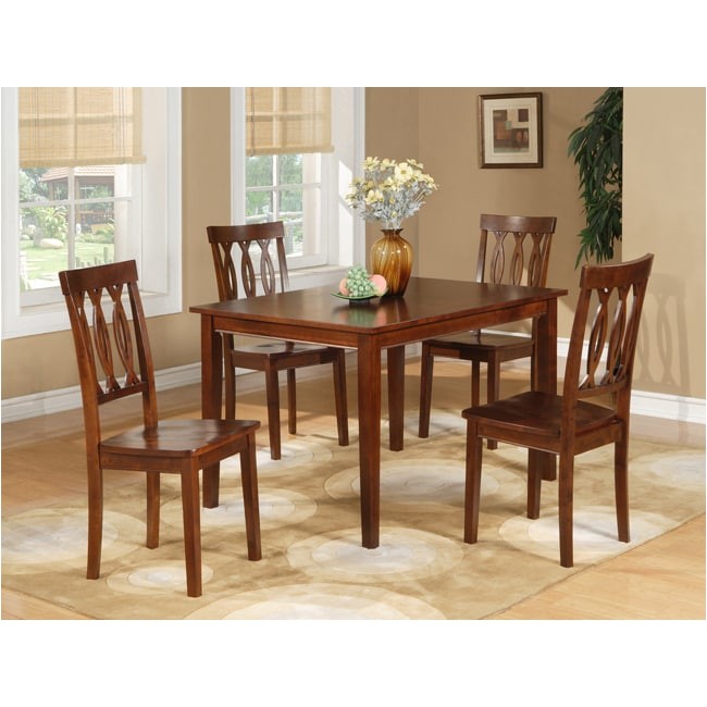 Simple Living 5 Piece tobey Compact Round Dining Set Espresso 5 Piece Dining Table and Chairs Set Free