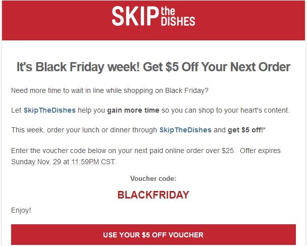 Skip the Dishes Coupon Code Skip the Dishes