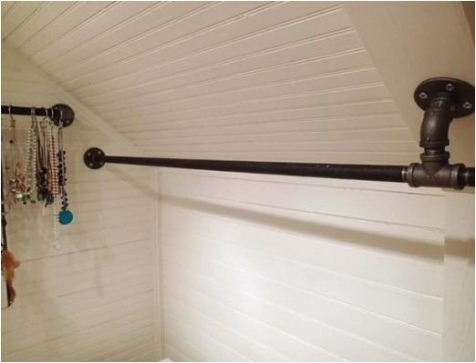 Sloped Ceiling Clothes Rod Bracket Home Depot Best 20 Closet Rod Ideas On Pinterest Industrial Closet