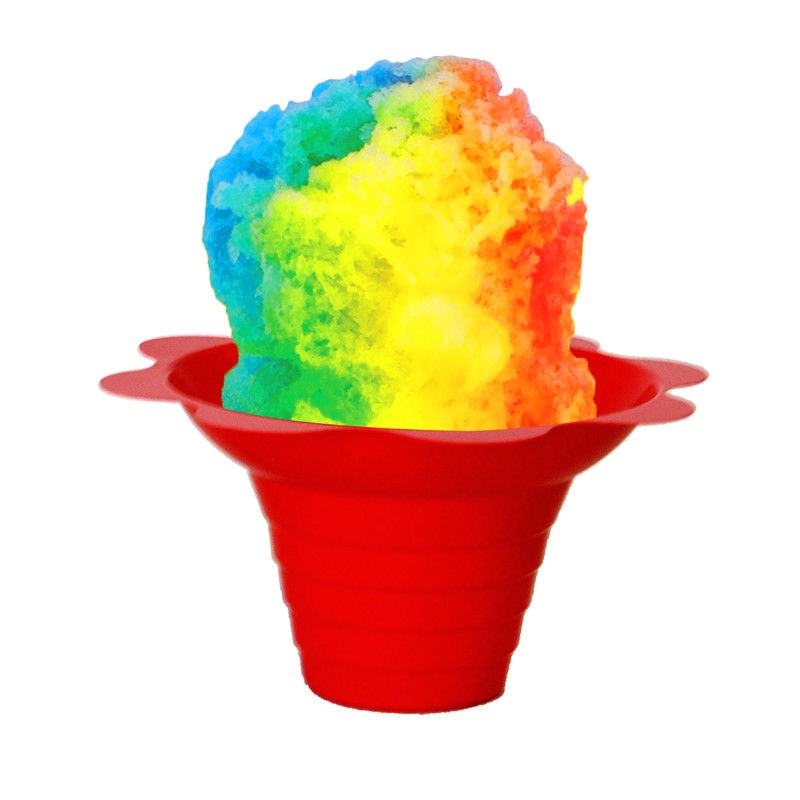 Snow Cone Flower Cups Shaved Ice Sno Cone Flower Cups 4 Ounce Small Case