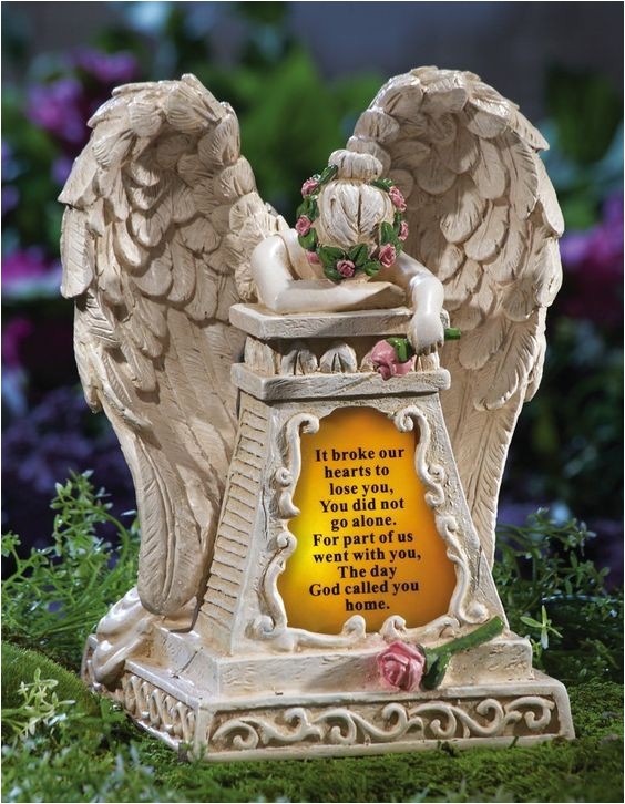 Solar Angels for Graves Amazon Com solar Lighted Weeping Angel Memorial Garden